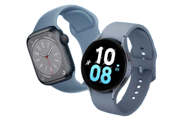 Apple Watch 8 versus Galaxy Watch 5 pro صفحه اصلی